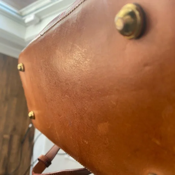 Brahmin leather Asher pink Hemingway pattern tote lightly used. - Picture 12 of 16